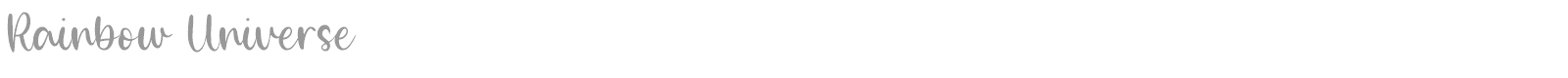 Rainbow Universe font preview